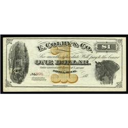 Ionia, MI- E. Colby & Co. $1 Bowen 3The first of a rare Ionia, MI- E. Colby & Co.