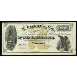 Ionia, MI- E. Colby & Co. $2 Bowen 4 Ionia, MI- E. Colby & Co.