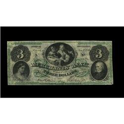 Trenton, NJ- Merchants Bank $3 Nov. 20, 1861We''ve only Trenton, NJ- Merchants Bank