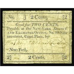 New York, NY- Haskin & Rhinelander 2¢ Harris UNLA very New York, NY- Haskin & Rhinelander