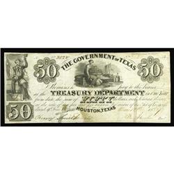 Houston, TX- Government of Texas $50 Dec. 10, 1838 Houston, TX- Government of Texas