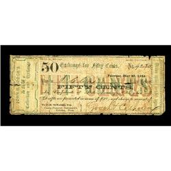 Palestine, TX- John G. Gooch 50¢ May 25, 1862 Medlar 11 Palestine, TX- John G. Gooch