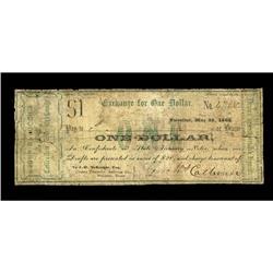 Palestine, TX- John G. Gooch $1 May 25, 1862 Medlar 13M Palestine, TX- John G. Gooch