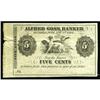 Image 1 : Hudson, WI- Alfred Goss, Banker 5¢ Nov. 1,1862 Krause U Hudson, WI- Alfred Goss, Banker