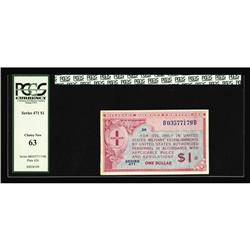 Series 471 $1 PCGS Choice New 63 A little discoloration Series 471 $1 PCGS Choice New 63.