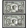 Image 1 : Series 691 $1 "VOID" 2 consecutive Examples. Superb Gem Series 691 $1 "VOID" Two consecutive Example