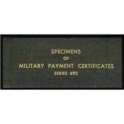 Specimens of Military Payment Certificates Series 692 B Specimens of Military Payment Certificates S
