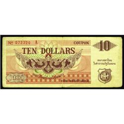 Thai MPC Coupon Series 3 $10 Schwan 1027 Thai MPC Coupon Series 3 $10 Schwan 1027 Fine.