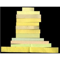 Thai MPC Coupon Series 3 Security Paper Strips - Part 1 Thai MPC Coupon Series 3 Strips of Security 