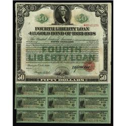 4 1/4% Fourth Liberty Loan $50 Bond Oct. 24, 1918 4 1/4% Fourth Liberty Loan $50 Bond Oct. 24, 1918.
