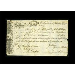 1794 Exchange Bill. This Third of Exchange for 375 poun 1794 Exchange Bill.