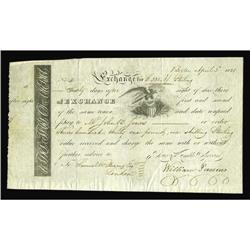 1821 Exchange Bill. This Third of Exchange for 331 poun 1821 Exchange Bill.
