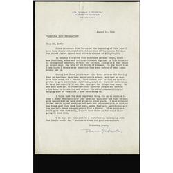 Eleanor Roosevelt to Farran Zerbe. This Mrs. Roosevelt Eleanor Roosevelt Letter to (Farran) Zerbe.