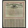 Civil War Gen Ambrose Burnside signed Bond. United States Freehold Land and Emigration Company. 100 