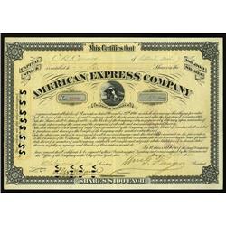 10 Shares AMEX stock signed by William G. Fargo American Express. 10 Shares