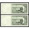 Image 2 : Fr. 2079-B $20 1993 Federal Reserve Notes. Two Consecut Fr. 2079-B $20 1993 Federal Reserve Notes. T