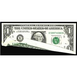 Fr. 1921-E $1 1995 Federal Reserve Note. Gem Crisp Unci Fr. 1921-E $1 1995 Federal Reserve Note. Gem