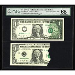 Fr. 1910-K $1 1977A Federal Reserve Notes. PMG Gem Unci Fr. 1910-K $1 1977A Federal Reserve Notes. P