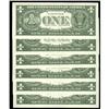 Image 2 : Fr. 1911-C $1 1981 Federal Reserve Note. Fr. 1911-C $1 1981 Federal Reserve Note. Six Consecutive Ex