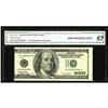 Image 1 : Fr. 2175-J $100 1996 Federal Reserve Note. CGA Gem Unci Fr. 2175-J $100 1996 Federal Reserve Note. C