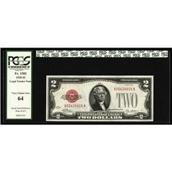 Fr. 1501 $2 1928 Legal Tender Note. PCGS Very Choice Ne Fr. 1501 $2 1928 Legal Tender Note. PCGS Ver