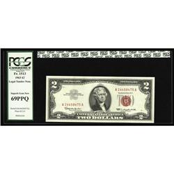 Fr. 1513 $2 1963 Legal Tender PCGS Superb Gem New 69PPQ Fr. 1513 $2 1963 Legal Tender Note. PCGS Sup