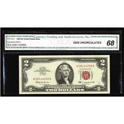 Fr. 1513 $2 1963 Legal Tender Note. CGA Gem Uncirculate Fr. 1513 $2 1963 Legal Tender Note. CGA Gem 