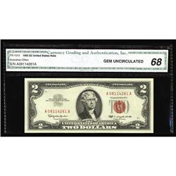 Fr. 1513 $2 1963 Legal Tender Note. CGA Gem Uncirculate Fr. 1513 $2 1963 Legal Tender Note. CGA Gem 