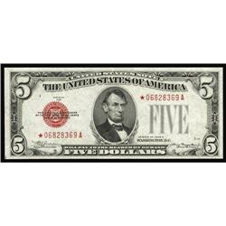 Fr. 1528* $5 1928C Legal Tender Note. Choice About Unci Fr. 1528* $5 1928C Legal Tender Note. Choice