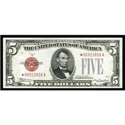 Fr. 1528* $5 1928C Legal Tender Note. Choice About Unci Fr. 1528* $5 1928C Legal Tender Note. Choice