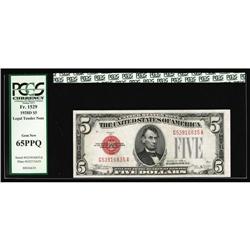 Fr. 1529 $5 1928D Legal Tender Note. PCGS Gem New 65PPQ Fr. 1529 $5 1928D Legal Tender Note. PCGS Ge