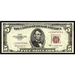 Fr. 1535* $5 1953C Legal Tender Note. Choice AU Fr. 1535* $5 1953C Legal Tender Note. Choice About U