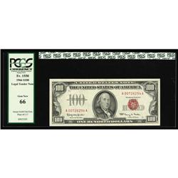 Fr. 1550 $100 1966 Legal Tender Note. PCGS Gem New 66.A Fr. 1550 $100 1966 Legal Tender Note. PCGS G