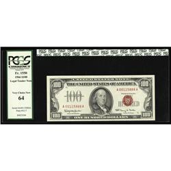 Fr. 1550 $100 1966 Legal Tender Note. PCGS Very Choice Fr. 1550 $100 1966 Legal Tender Note. PCGS Ve