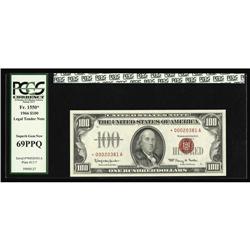 Fr. 1550* $100 1966 Legal Tender. PCGS Superb Gem 69PPQ Fr. 1550* $100 1966 Legal Tender Note. PCGS 