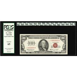 Fr. 1550* $100 1966 Legal Tender Note. PCGS Gem New 65. Fr. 1550* $100 1966 Legal Tender Note. PCGS 