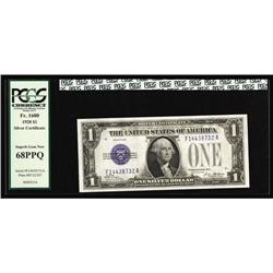 Fr. 1600 $1 1928 Silver Certificate. PCGS Superb Gem Ne Fr. 1600 $1 1928 Silver Certificate. PCGS Su