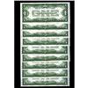 Image 2 : Fr. 1601 $1 1928A Silver Certificates. Nine Consecutive Fr. 1601 $1 1928A Silver Certificates. Nine 