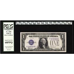 Fr. 1605 $1 1928E Silver Cert. PCGS Superb Gem New68PPQ Fr. 1605 $1 1928E Silver Certificate. PCGS S