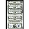 Image 1 : Fr. 1606 $1 1934 Silver Certificates. Ten Consecutive E Fr. 1606 $1 1934 Silver Certificates. Ten Co
