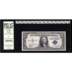 Fr. 1607 $1 1935 Mule Silver Certificate. PCGS Choice A Fr. 1607 $1 1935 Mule Silver Certificate. PC