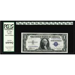Fr. 1607 $1 1935 Silver Certificate. PCGS Gem New 65PPQ Fr. 1607 $1 1935 Silver Certificate. PCGS Ge