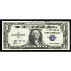 Fr. 1607* $1 1935 Mule Silver Star Certificate. About U Fr. 1607* $1 1935 Mule Silver Certificate. A