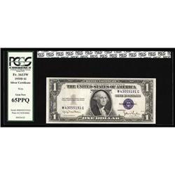 Fr. 1613W $1 1935D Silver Certificate. PCGS Gem New 65P Fr. 1613W $1 1935D Silver Certificate. PCGS 