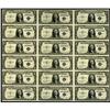 Image 1 : Fr. 1614 $1 1935E Silver Certificates. Uncut Sheet of 1 Fr. 1614 $1 1935E Silver Certificates. Uncut
