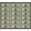 Image 1 : Fr. 1614 $1 1935E Silver Certificate. Uncut Sheet of Ei Fr. 1614 $1 1935E Silver Certificate. Uncut 