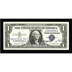 Fr. 1620 $1 1957A Silver Certificate. Gem Crisp Uncircu Fr. 1620 $1 1957A Silver Certificate. Gem Cr