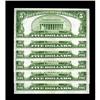 Image 2 : Fr. 1650 $5 1934 Silver Certificates. Six Consecutive E Fr. 1650 $5 1934 Silver Certificates. Six Co