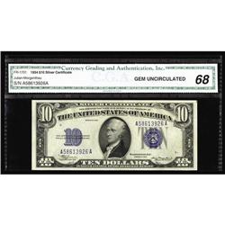 Fr. 1701 $10 1934 Silver Certificate. CGA Fr. 1701 $10 1934 Silver Certificate. CGA Gem Uncirculated