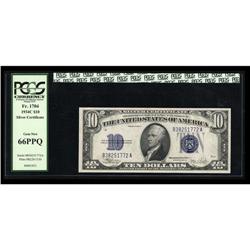 Fr. 1704 $10 1934C Silver Certificate. PCGS Gem New 66P Fr. 1704 $10 1934C Silver Certificate. PCGS 